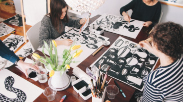 Drawing in groups