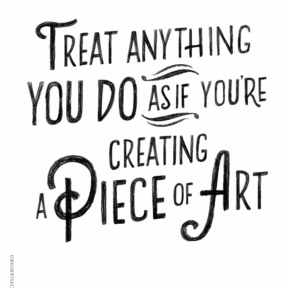 Quote Piece of Art